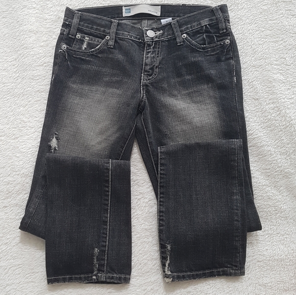 Gap distressed black skinny jeans size 2 - Picture 6 of 12